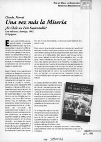 Una vez más la Miseria  [artículo] Klaudio Araya Pizarro