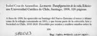 La muerte, transfiguración de la vida  [artículo] Marco Antonio León León
