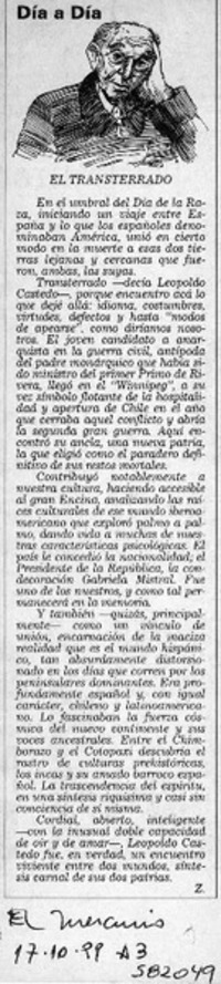 El transterrado  [artículo] Z.