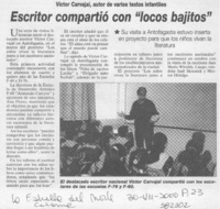 Escritor compartió con "locos bajitos"  [artículo]