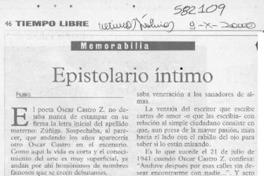 Epistolario íntimo  [artículo] Filebo