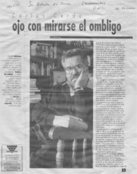 Ojo con mirarse el ombligo  [artículo] Alfredo López