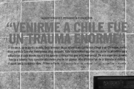 "Venirme a Chile fue un trauma enorme"  [artículo] María Cristina Jurado