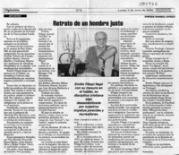 Retrato de un hombre justo  [artículo] Enrique Ramírez Capello