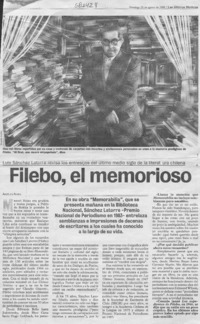 Filebo, el memorioso  [artículo] Angélica Rivera
