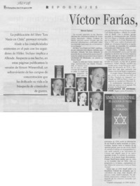 Víctor Farías, Simon Wiesenthal y Chile  [artículo] Marcela Espinoza