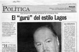 El "gurú" del estilo Lagos  [artículo] Marianela Cisternas