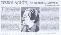 Desolación, de Gabriela Mistral