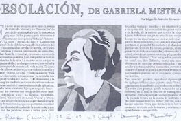 Desolación, de Gabriela Mistral