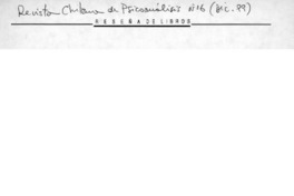 Breve historia del psicoanálisis  [artículo] Juan Dittborn Santa Cruz