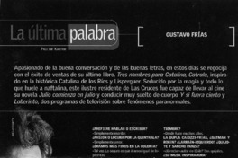 La última palabra  [artículo] Pauline Kantor