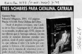 Tres nombres para Catalina. Catrala  [artículo] Gloria Guerra