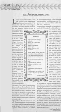 100 años de Homero Arce