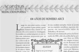 100 años de Homero Arce