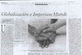 Globalización e imperium mundi