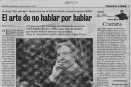 El arte de no hablar por hablar  [artículo] Rodrigo Castillo