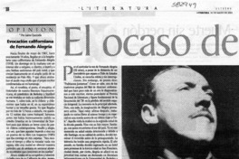 El ocaso de un audaz  [artículo] Iván Quezada E.