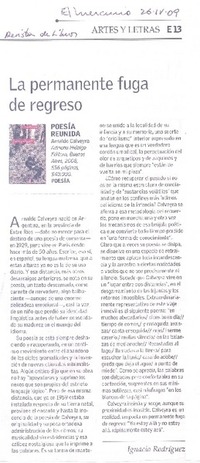 La permanente fuga de regreso