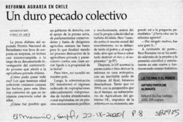 Un duro pecado colectivo  [artículo] Hermógenes Pérez de Arce