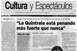 "La Quintrala está penando más fuerte que nunca"  [artículo] Willy Haltenhoff