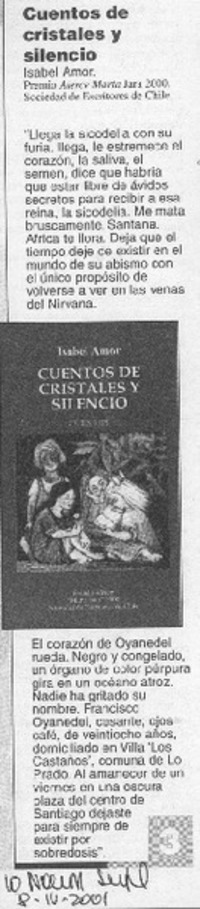 Cuentos de cristales y silencio