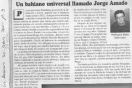 Un bahiano universal llamado Jorge Amado