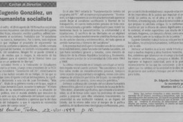 Eugenio González, un humanista socialista