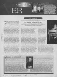 "El amor intelectual"  [artículo] Eduardo Guerrero