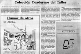 Colección cuadernos de taller