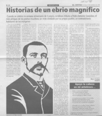 Historias de un ebrio magnífico  [artículo] Mario Verdugo Arellano