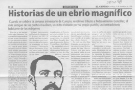 Historias de un ebrio magnífico  [artículo] Mario Verdugo Arellano