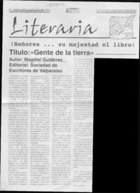 Gente de la tierra  [artículo] Luis Paz