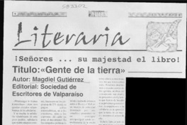 Gente de la tierra  [artículo] Luis Paz