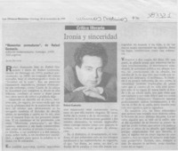 Ironía y sinceridad  [artículo] Javier Aspurúa