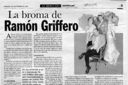 La broma de Ramón Griffero  [artículo] Mario Cortés Flores