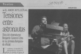 Tensiones entre astronautas  [artículo] Leopoldo Pulgar I.