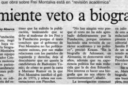Desmiente veto a biografía
