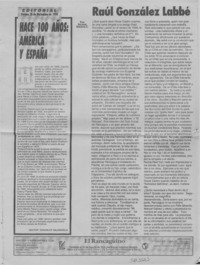 Raúl González Labbé  [artículo] Salvador Benadava C.