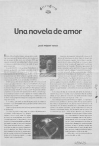 Una novela de amor  [artículo] José Miguel Varas