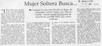 Mujer soltera busca --