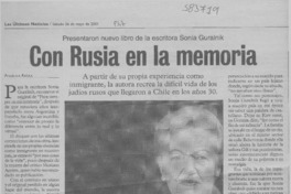 Con Rusia en la memoria  [artículo] Angélica Rivera