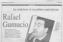 Rafael Gumucio  [artículo] Francisco Bañados
