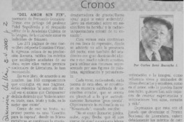 Del amor sin fin  [artículo] Carlos René Ibacache I.