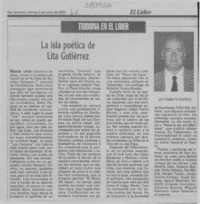 La isla poética de Lita Gutiérrez  [artículo] Guillermo Rubilard