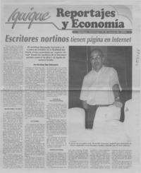 Escritores nortinos tenen página en Internet  [artículo] Christian Díaz Valenzuela