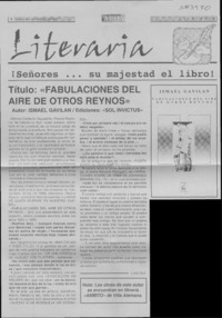 Fabulaciones del aire de otros reynos  [artículo] Luis Paz