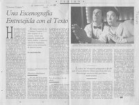 Una escenografía entretejida con el texto