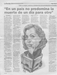 "En un país no predomina la muerte de un día para otro"  [artículo] Willy Haltenhoff