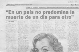 "En un país no predomina la muerte de un día para otro"  [artículo] Willy Haltenhoff