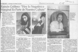 Ramón Griffero, "hoy lo negativo o marginal es parte de nuestra cultura"